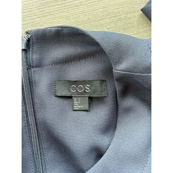 COS Navy Midi Dress - Picture 6 of 11